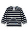 Tee shirt manches longues rayé bébé garçon bleu SMOKING/blanc MARSHMALLOW