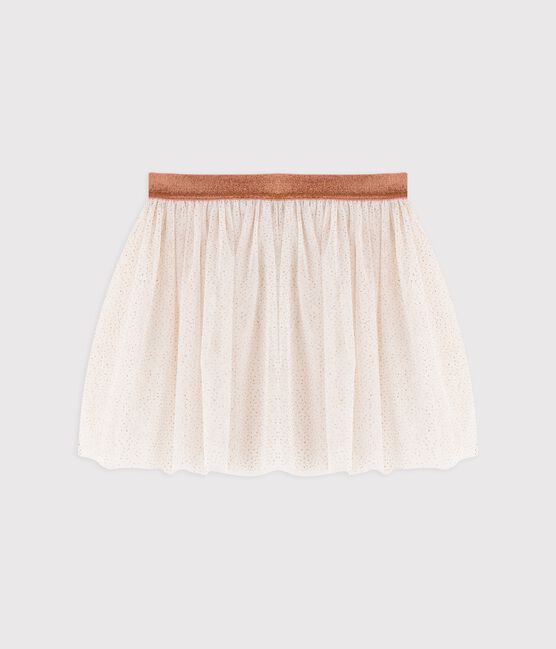 Jupe en tulle enfant fille blanc MARSHMALLOW/rose COPPER