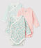 Lot de 3 bodies naissance manches longues bébé variante 2