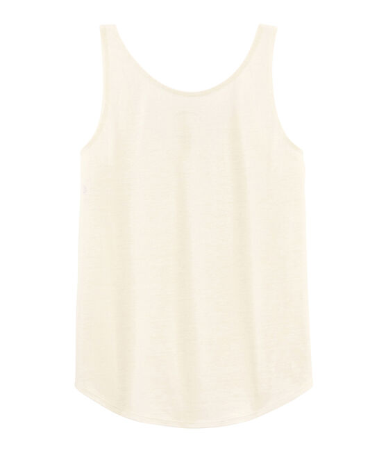 Debardeur lin femme blanc MARSHMALLOW