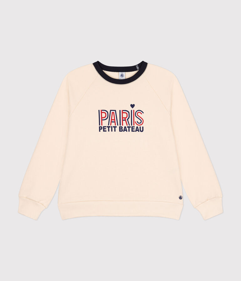 Sweatshirt en molleton femme &eacute;cru AVALANCHE