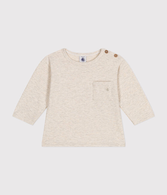 Tee-shirt manches longues en jersey fin bébé beige MONTELIMAR CHINE