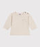Tee-shirt manches longues en jersey fin bébé beige MONTELIMAR CHINE