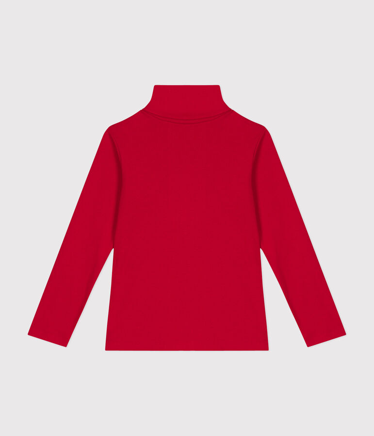Sous-pull en coton enfant fille / gar&ccedil;on rouge CORRIDA