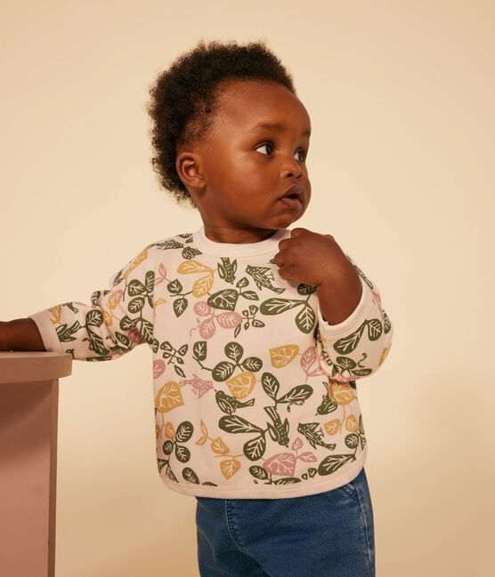 Sweatshirt en molleton bébé blanc AVALANCHE/ MULTICO