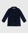 Parka enfant mi-longue unie bleu SMOKING
