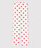 Pantalon en coton BIO Femme blanc MARSHMALLOW/rouge TERKUIT