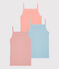 Lot de 3 chemises à bretelles thème Paris petite fille en coton variante 1