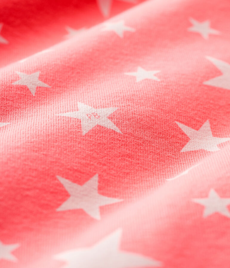 Gigoteuse &agrave; &eacute;toiles b&eacute;b&eacute; en coton rose PEACHY/blanc MARSHMALLOW