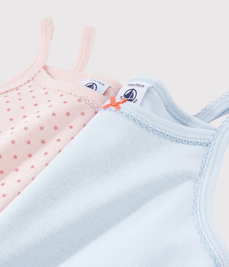 Lot de 2 chemises &agrave; bretelles &agrave; &eacute;toiles petite fille multicouleur