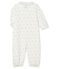 Combisac bébé en tubique blanc MARSHMALLOW/blanc MULTICO