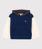 Sweatshirt à capuche enfant fille / garçon bleu MEDIEVAL/blanc MULTICO
