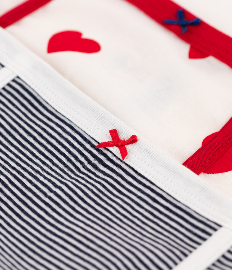 Lot 2 culottes taille haute en coton Femme multicouleur