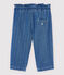 Pantalon en denim clair à pois bébé fille bleu DENIM CLAIR
