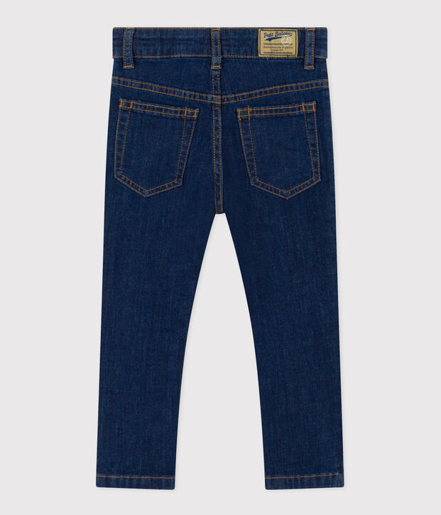 Pantalon droit en denim enfant gar&ccedil;on bleu