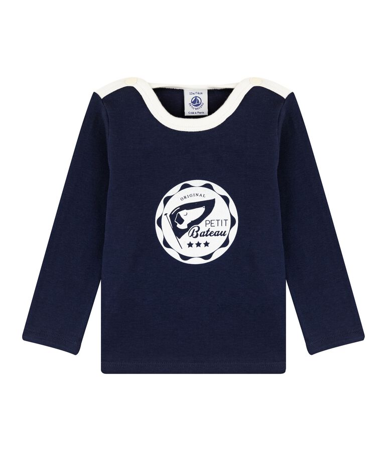 Tee-shirt b&eacute;b&eacute; gar&ccedil;on bleu