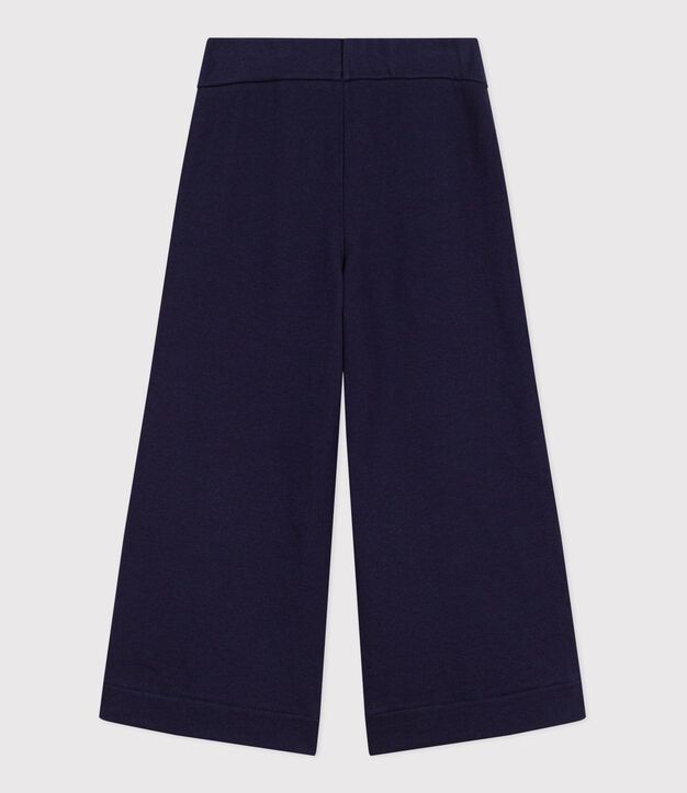 Pantalon de jogging enfant en coton bleu marine