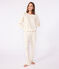 Pyjama femme en coton imprimé cœurs dorés MILK/ DORE