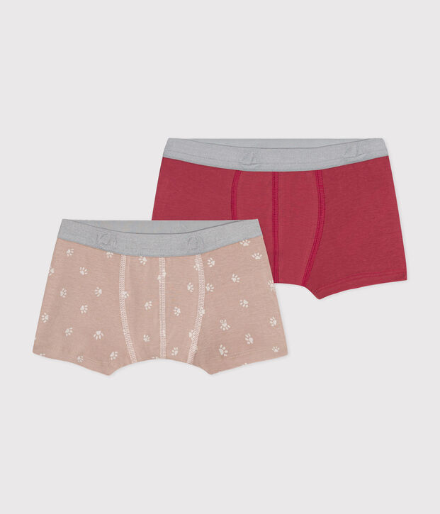 Lot de 2 boxers en coton multicouleur
