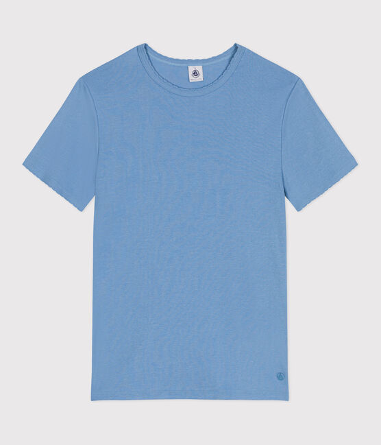 Tee-shirt Femme l'Iconique Cocotte en coton uni bleu ALASKA