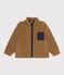 Veste en sherpa recyclée enfant fille / garçon marron BRINDILLE