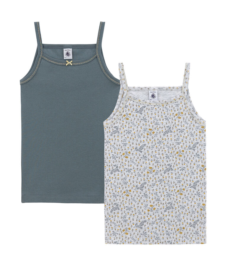 Duo de chemises &agrave; bretelles petite fille variante 1