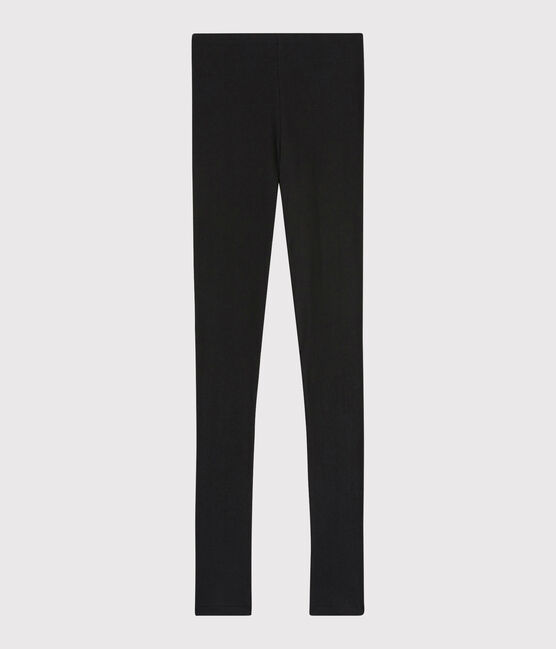 Legging en laine et coton Femme noir NOIR