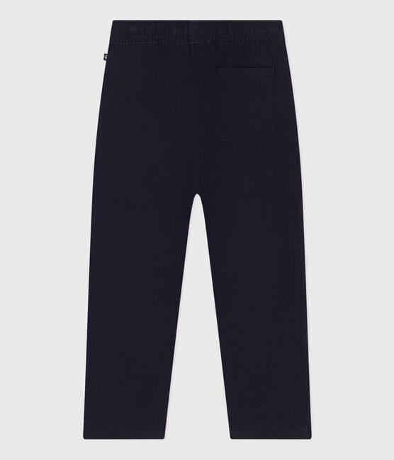 Pantalon en toile de coton enfant garçon bleu SMOKING