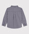 Chemise enfant en coton à carreaux bleu SOIR/ MILK