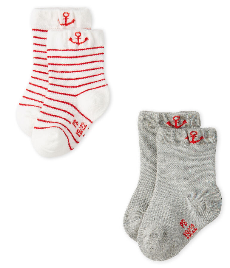 Lot de 2 paires de chaussettes l&eacute;g&egrave;res b&eacute;b&eacute; gar&ccedil;on multicouleur