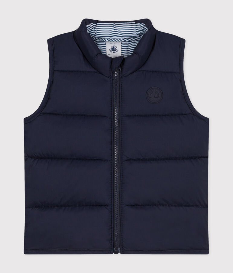 Doudoune sans manches matelass&eacute;e b&eacute;b&eacute; bleu SMOKING