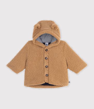 Manteau à capuche bébé en sherpa