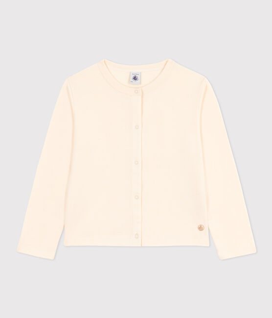 Cardigan en coton enfant fille écru AVALANCHE