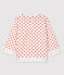 Sweatshirt en molleton bébé. blanc MARSHMALLOW/ CAROTTE
