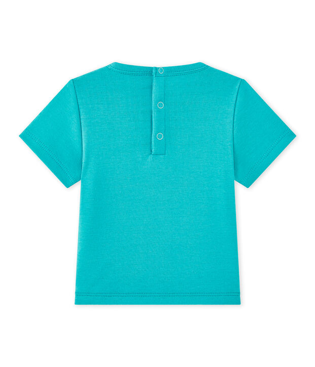 T-shirt b&eacute;b&eacute; gar&ccedil;on manches courtes vert Verger