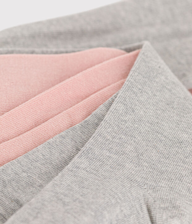 Lot de 2 paires de collants en jersey de coton enfant multicouleur