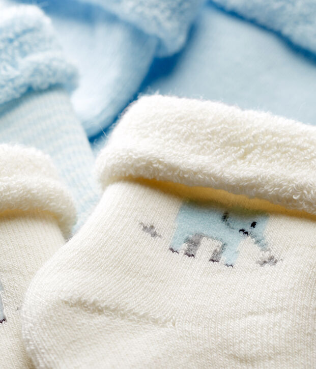 Lot de 3 paires de chaussettes b&eacute;b&eacute; mixte multicouleur