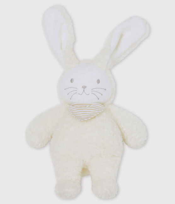 Doudou lapin musical bébé en sherpa blanc MARSHMALLOW