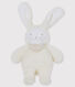 Doudou lapin musical bébé en sherpa