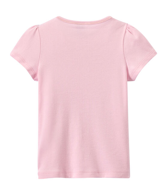 T-shirt fille à petit nœud rose BABYLONE