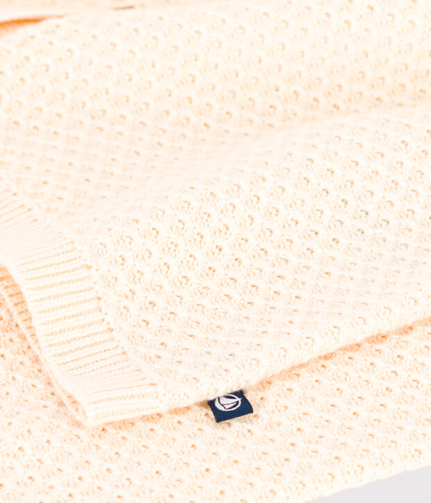 Cardigan en coton enfant fille &eacute;cru