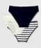 Lot 3 culottes en coton élasthanne Femme variante 1