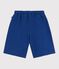 Bermuda short enfant en coton uni bleu CREPUSCULE