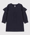 Robe manches longues en molleton enfant fille bleu MEDIEVAL