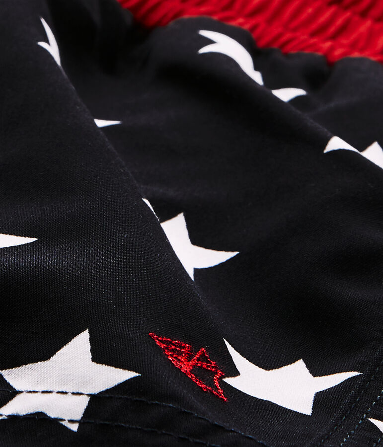 Short de plage imprim&eacute; b&eacute;b&eacute; gar&ccedil;on bleu/blanc