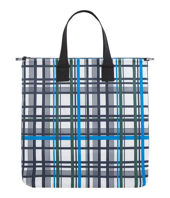 Sac à carreaux femme blanc MARSHMALLOW/blanc MULTICO