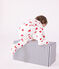 Pyjama à cœurs rouges en coton bébé blanc MARSHMALLOW/rouge TERKUIT