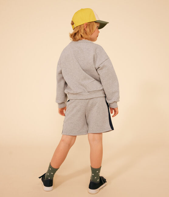 Sweatshirt en molleton enfant garçon gris CHATON CHINE