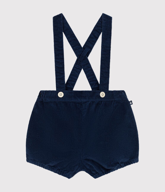 Short à bretelle en velours bébé CREPUSCULE