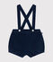 Short à bretelle en velours bébé CREPUSCULE